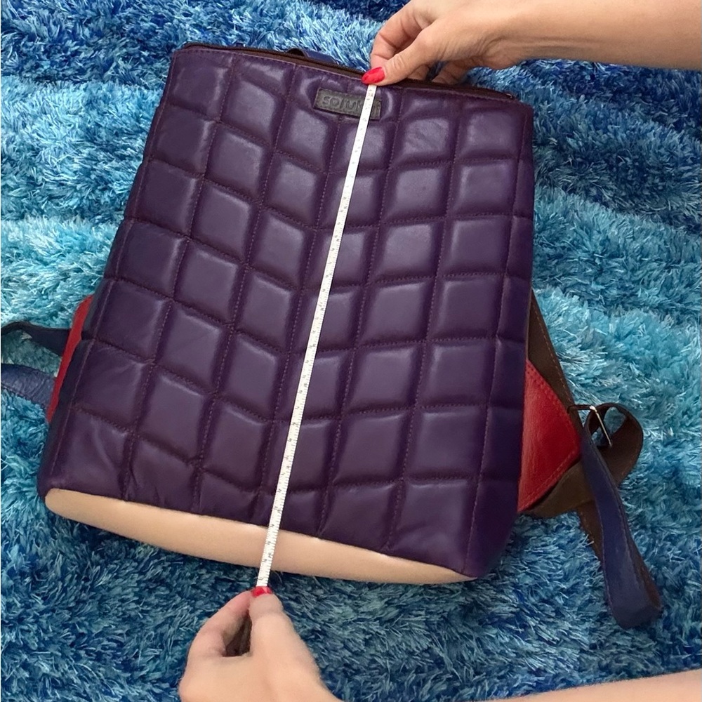 Soruka Patchwork Leather Backpack | Multicolor | … - image 7